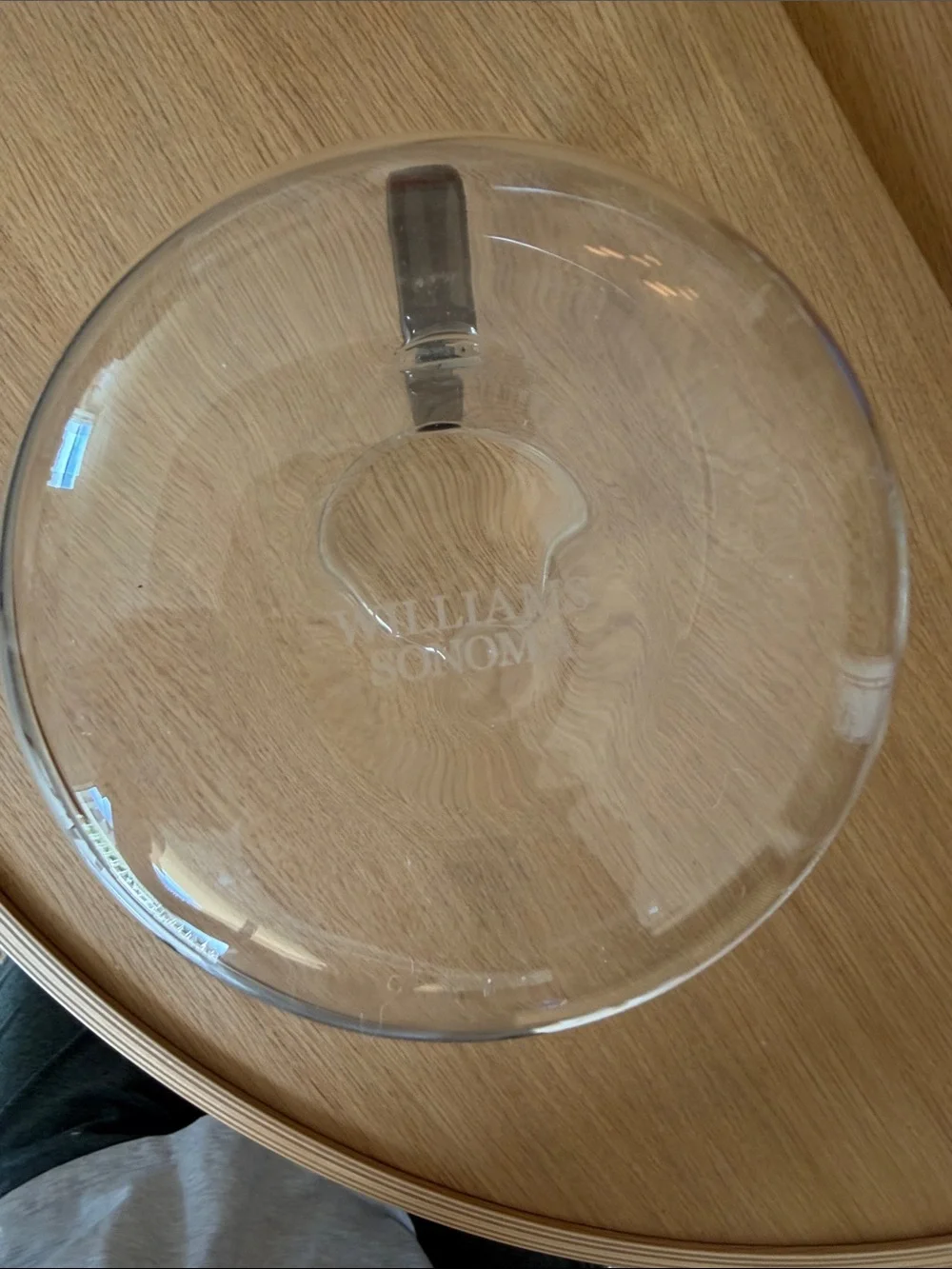 Williams Sonoma Clear Glass Pitcher with Handle